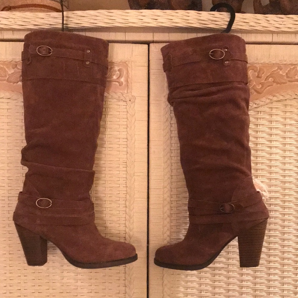 Steve Madden Evvie slouch suede boots